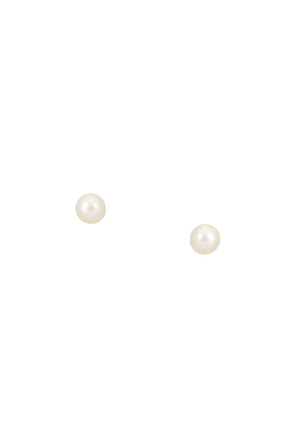 Image 1 of Hatton Labs White Pearl Stud Earring in White