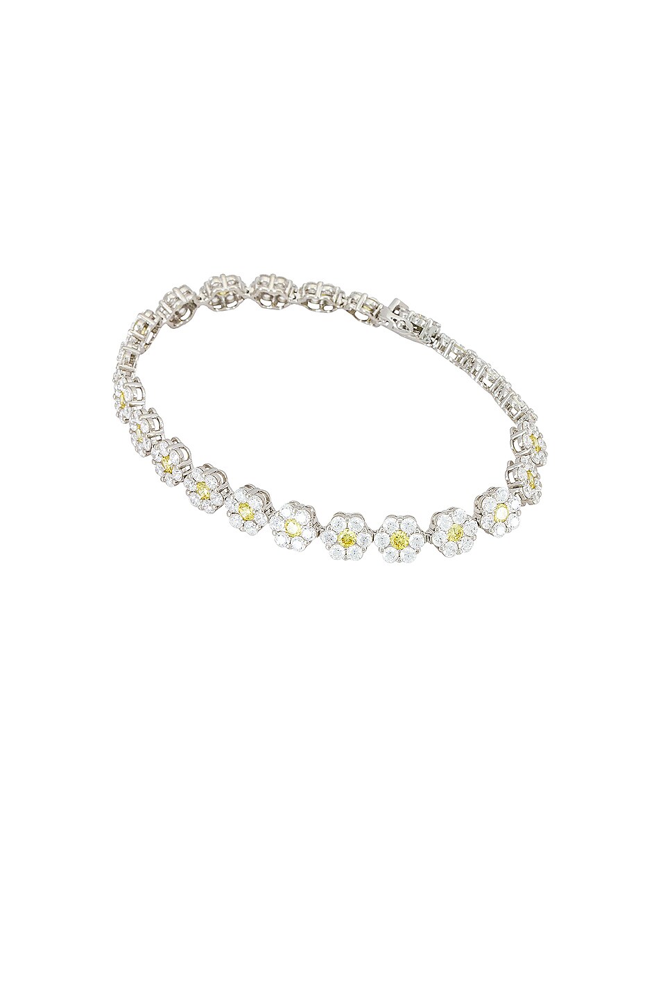 Image 1 of Hatton Labs Daisy Tennis Bracelet in Silver