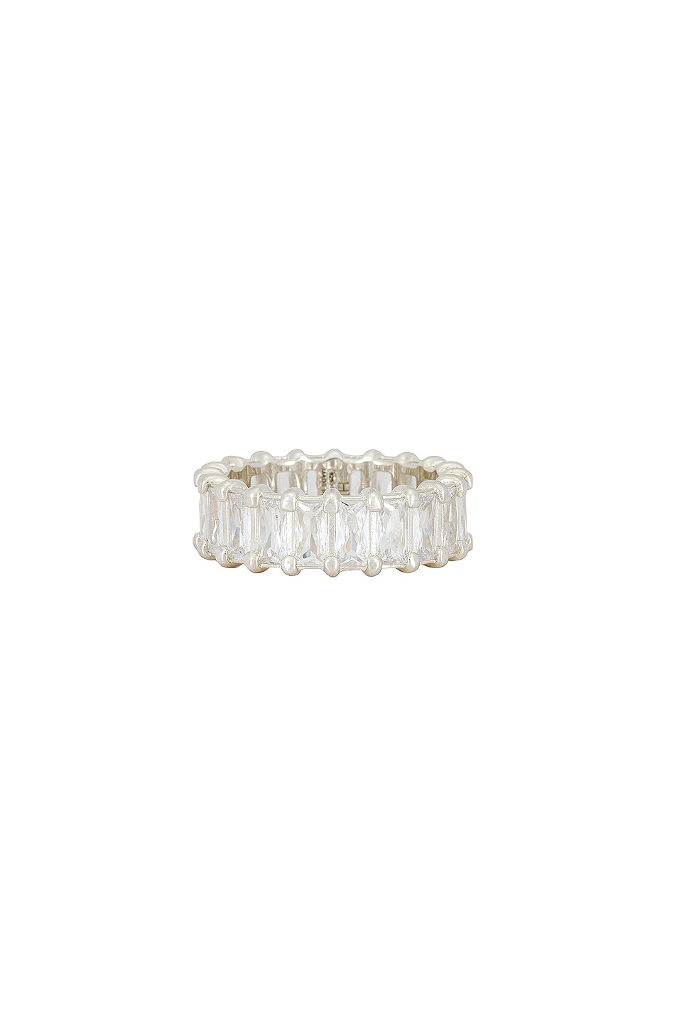 Image 1 of Hatton Labs Baguette Eternity Ring in White