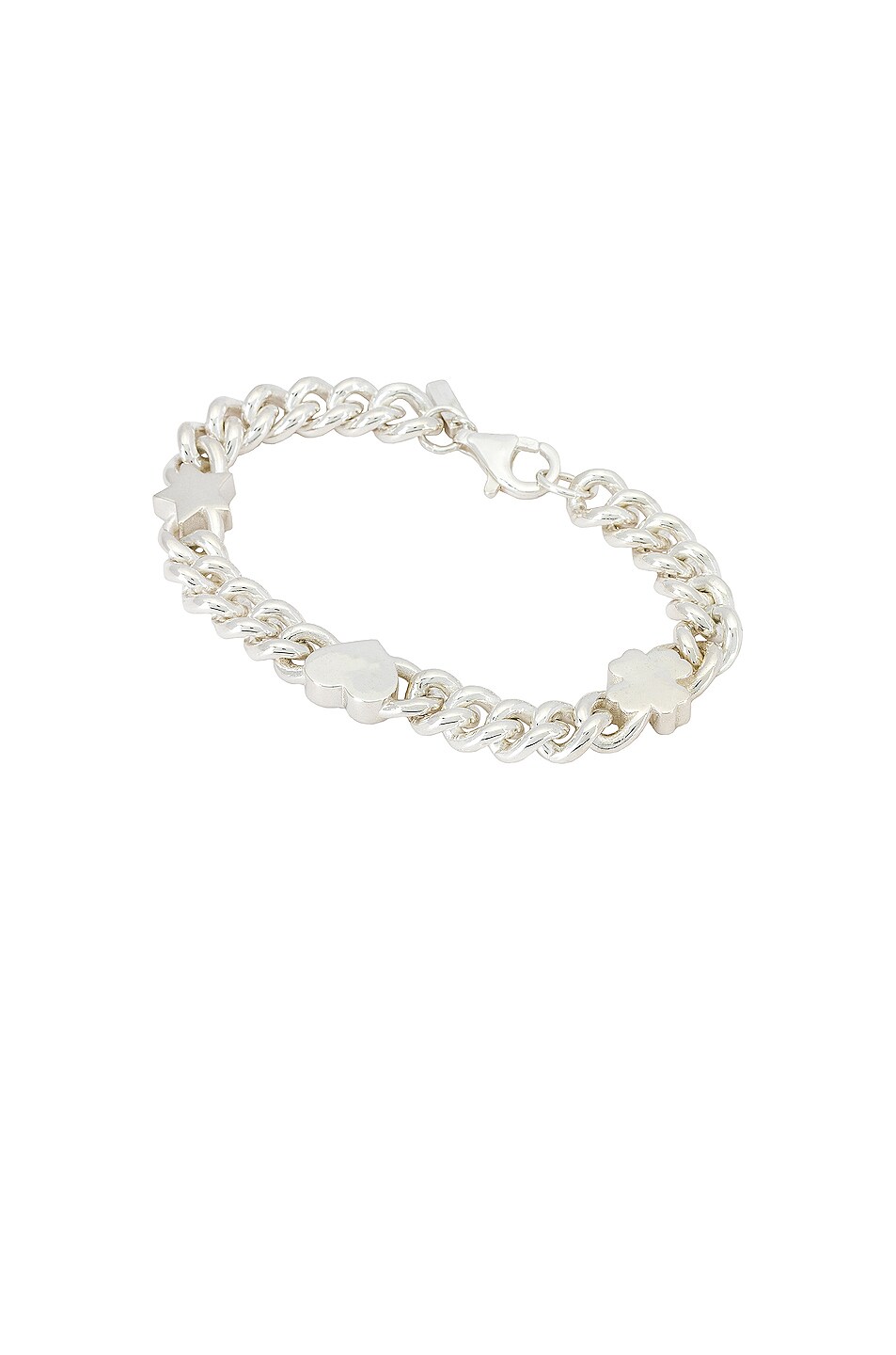 Image 1 of Hatton Labs Lucky Charm Link Bracelet in Silver