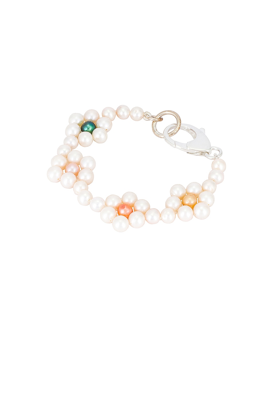 Image 1 of Hatton Labs Daisy Pearl Bracelet in Rainbow
