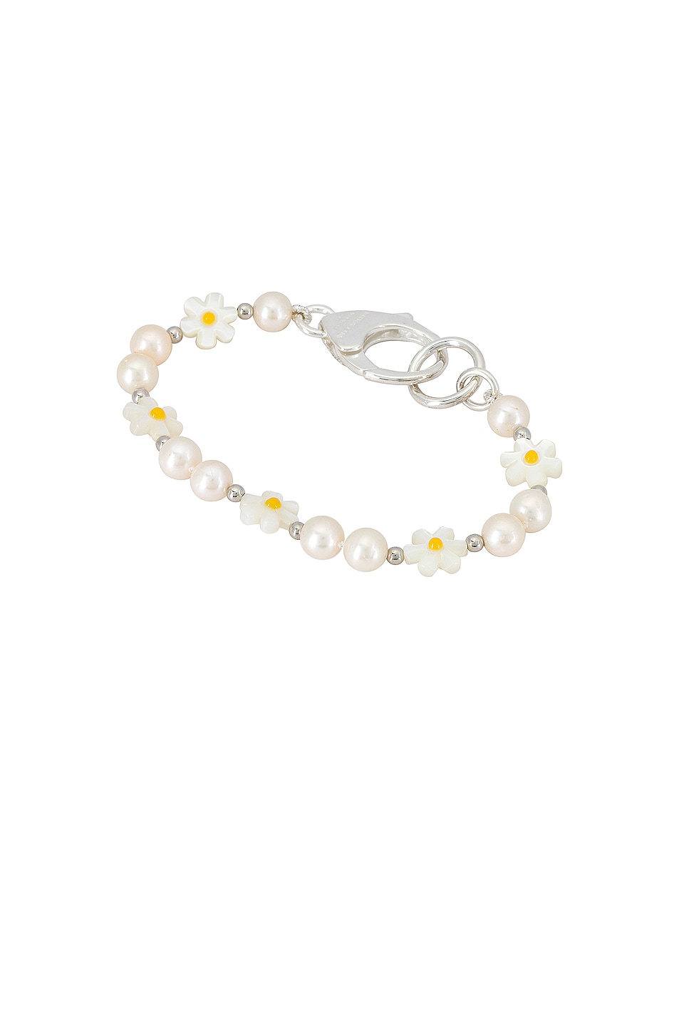 Image 1 of Hatton Labs Mother Of Pearl Bracelet in Silver