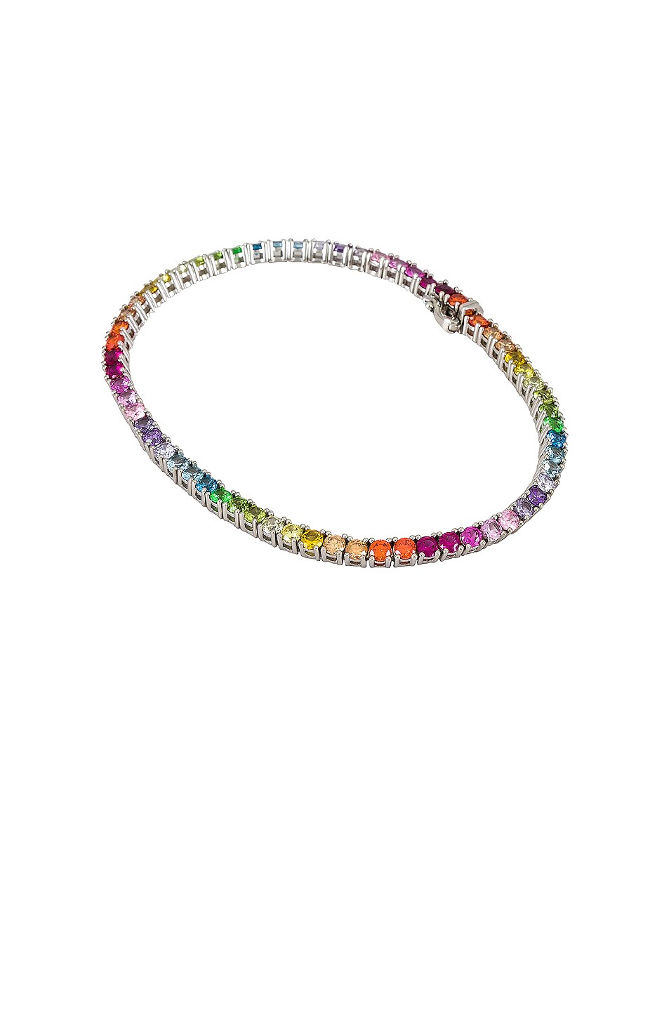 Image 1 of Hatton Labs Rainbow Tennis Bracelet in Silver