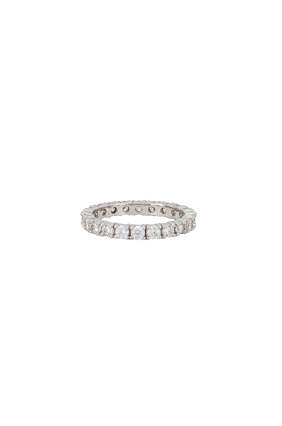 Image 1 of Hatton Labs White Eternity Ring in Silver