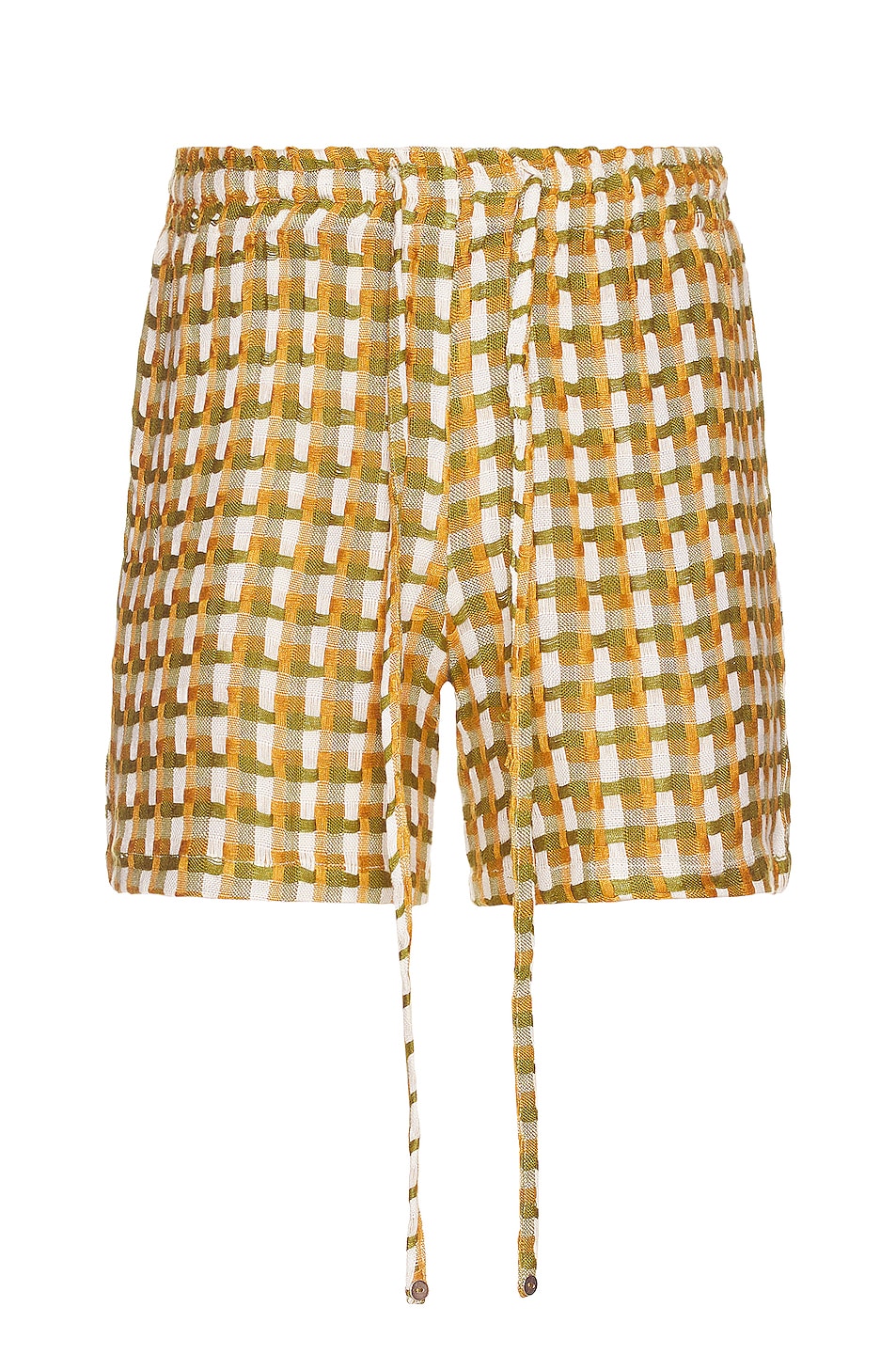 Image 1 of HARAGO Loose Weave Thread Texture Shorts in Multi