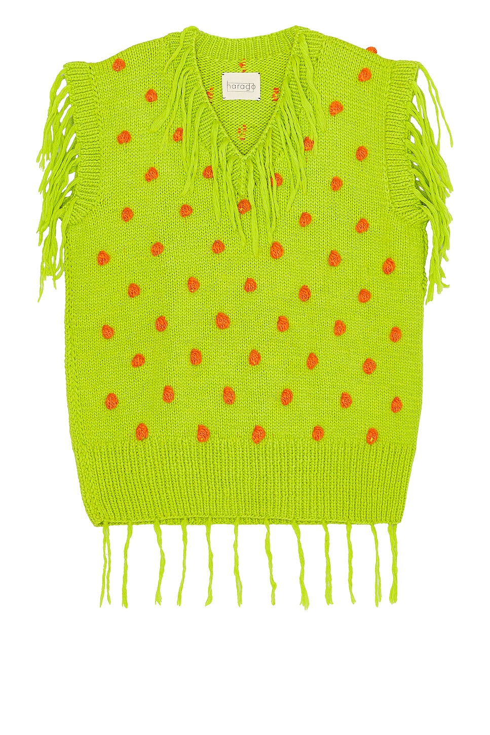 Image 1 of HARAGO Speckle Vest in Green
