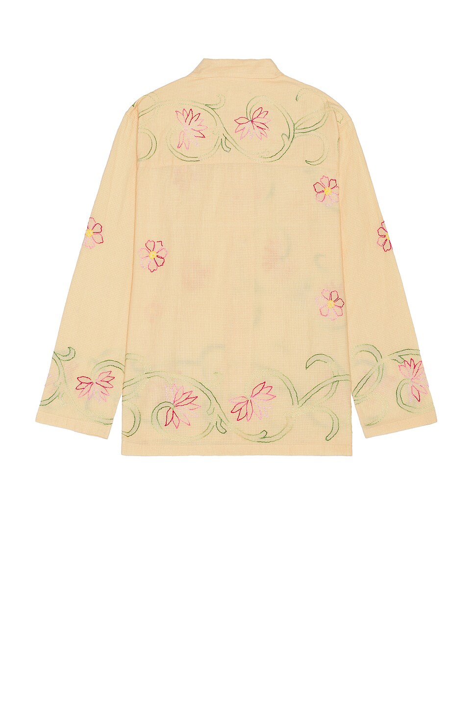 HARAGO FLORAL EMBROIDERED SHIRT 