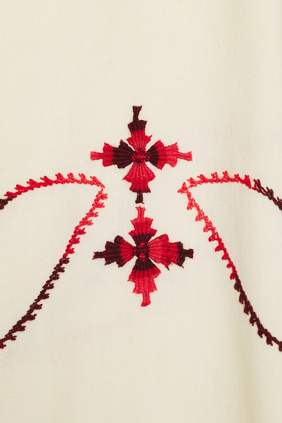 Image 3 of HARAGO Dainty Embroidered Shirt in Off White