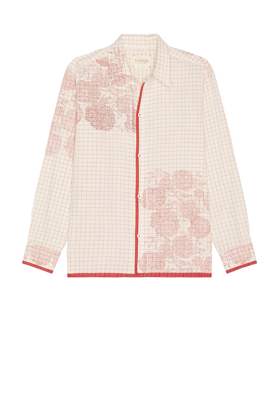 Harago Printed Rose Shirt