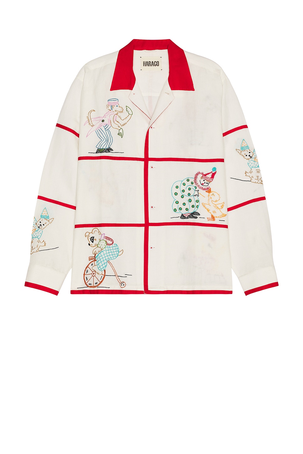 Harago Whimsy Embroidered Shirt