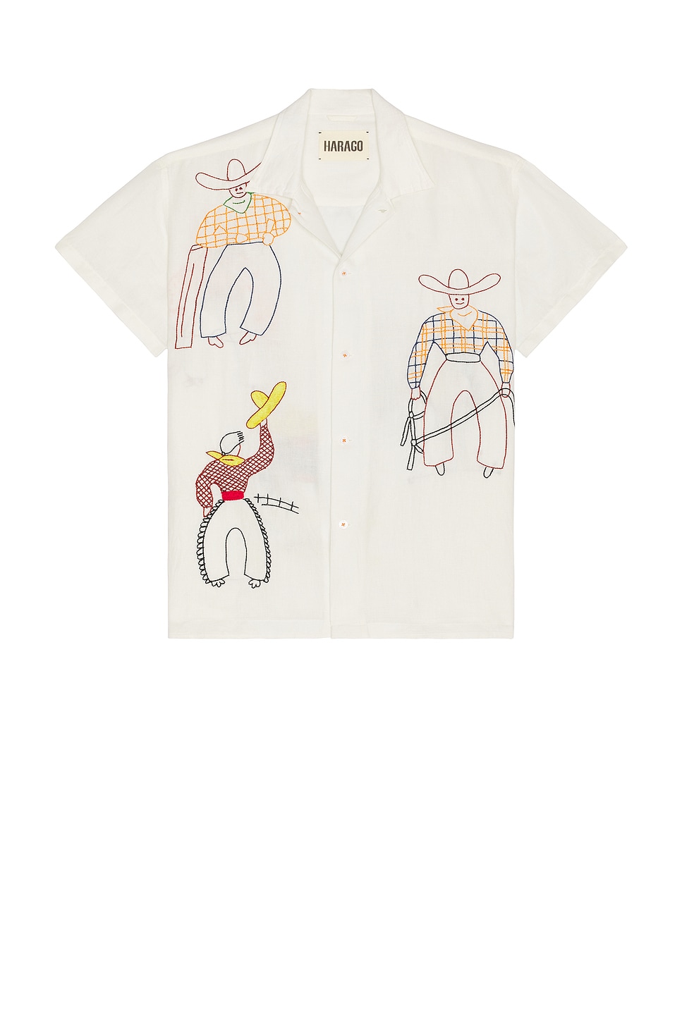 Harago Embroidered Cowboy Shirt