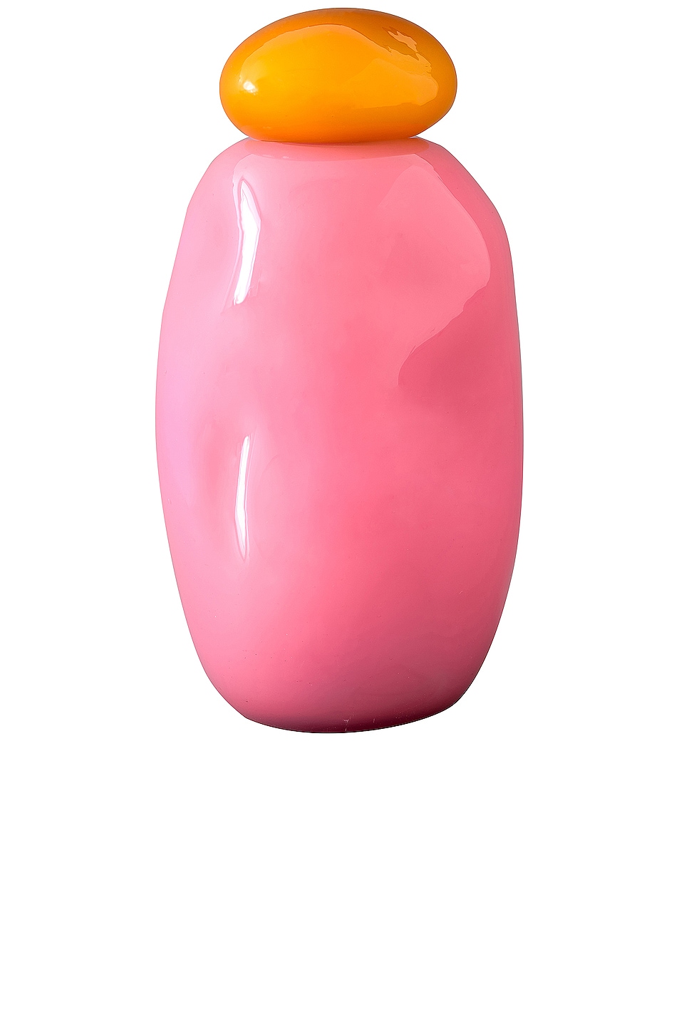 Image 1 of HELLE MARDAHL Bon Bon Mega Vase in Honey & Pink