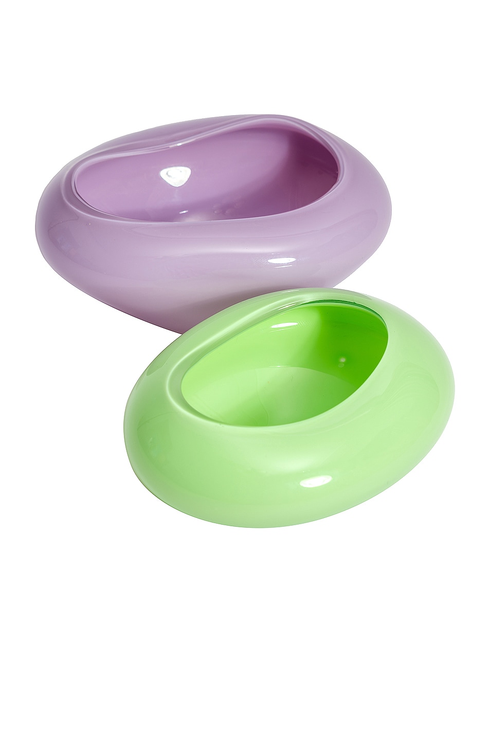 Image 1 of HELLE MARDAHL Set of Two Candy Dishes in Pear & Lavender