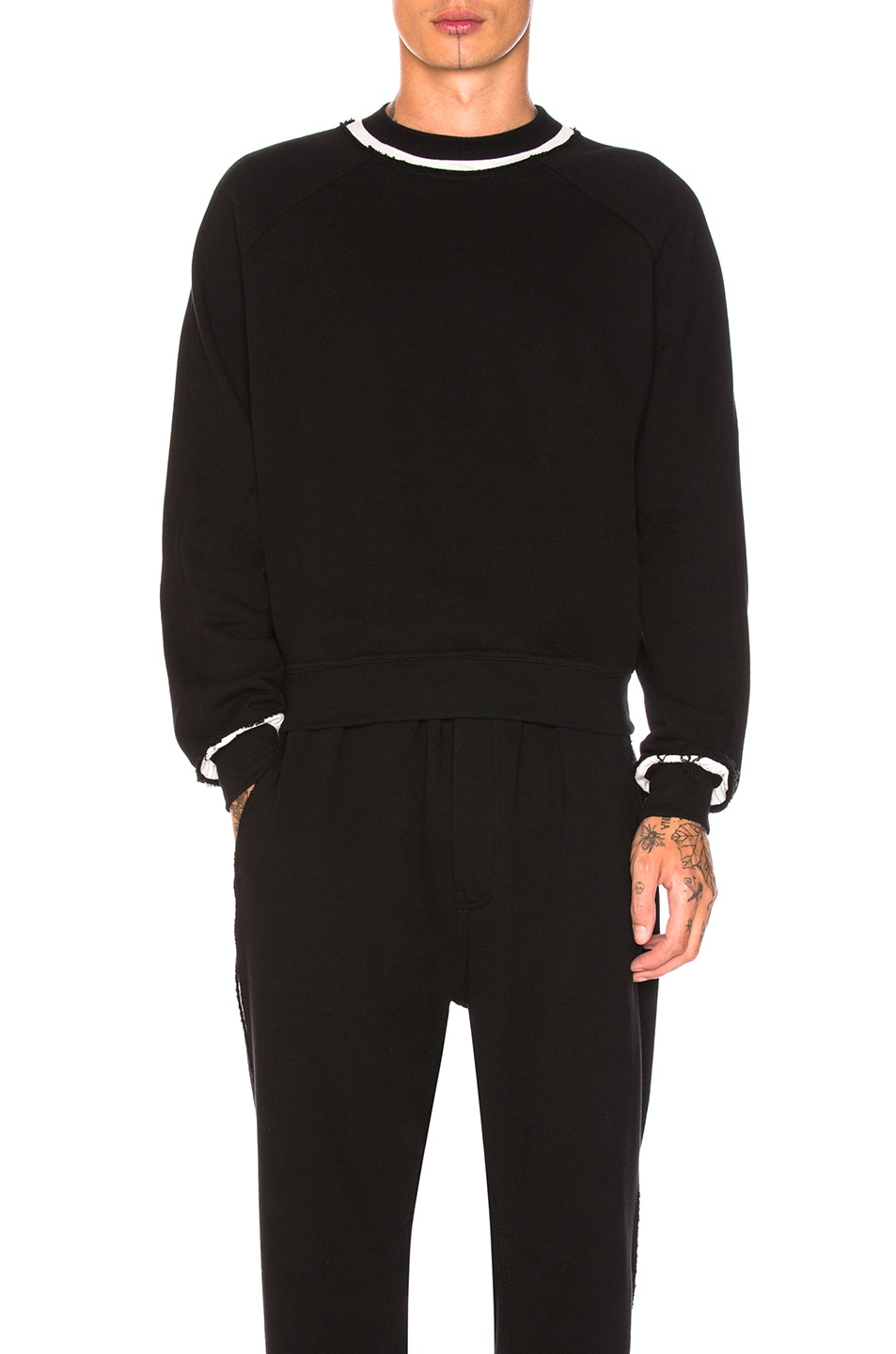 Image 1 of Haider Ackermann Sweater in Black & Ivory