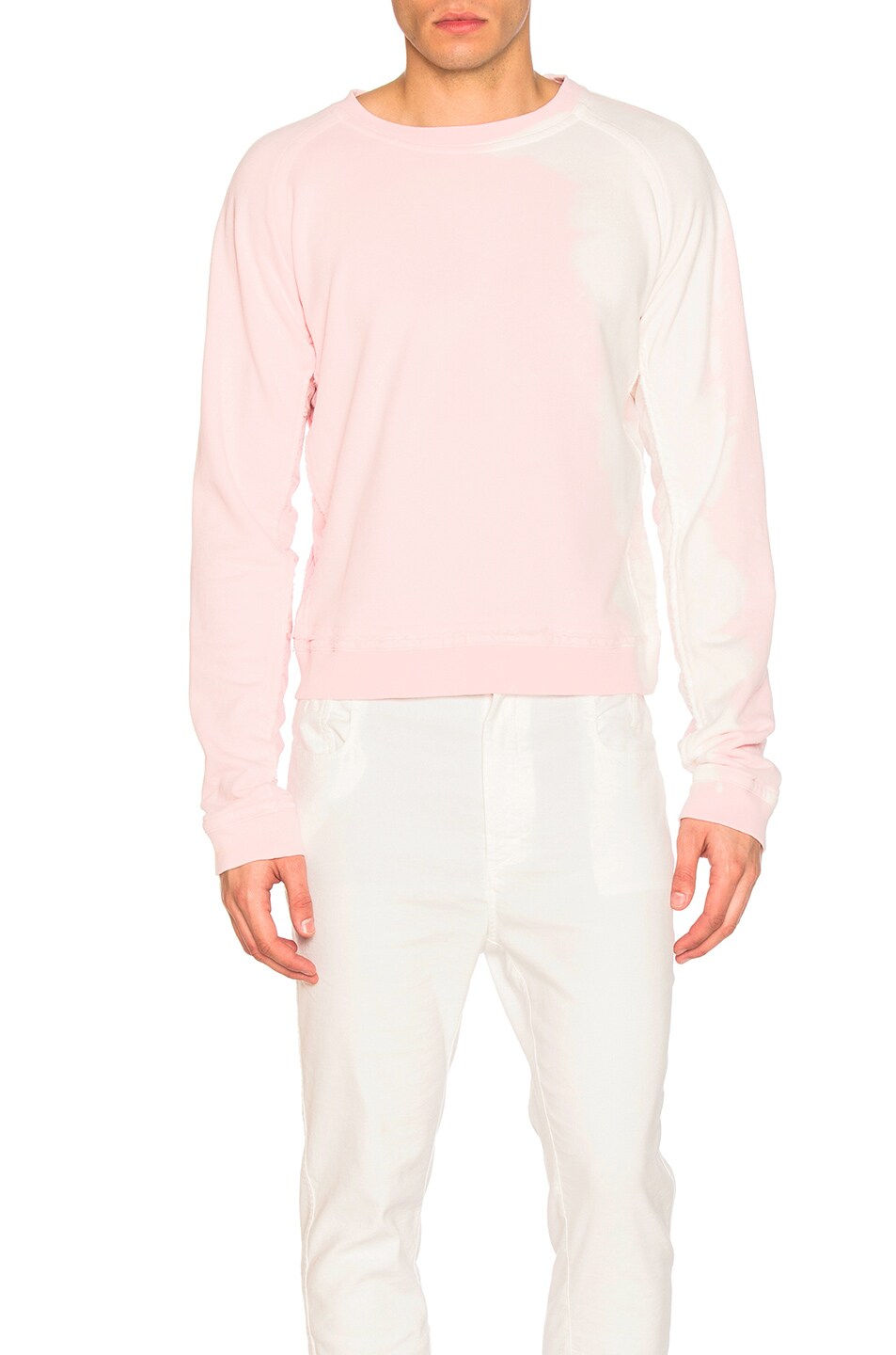 Image 1 of Haider Ackermann Bleach Sweatshirt in Pale Rose