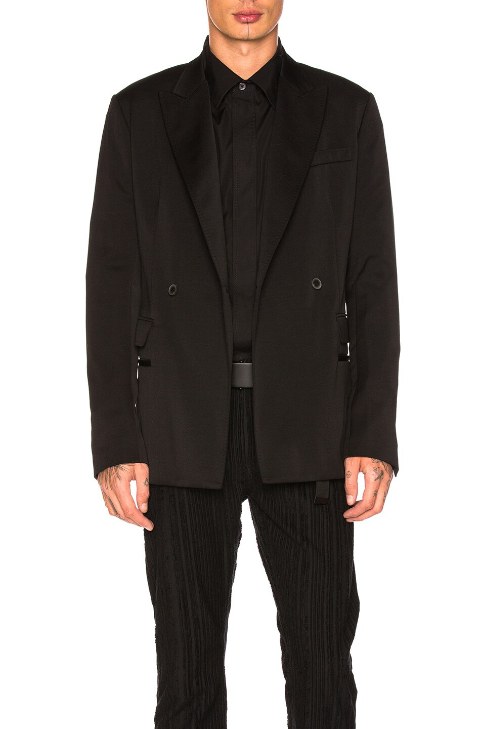 Image 1 of Haider Ackermann Double Breasted Blazer in Black