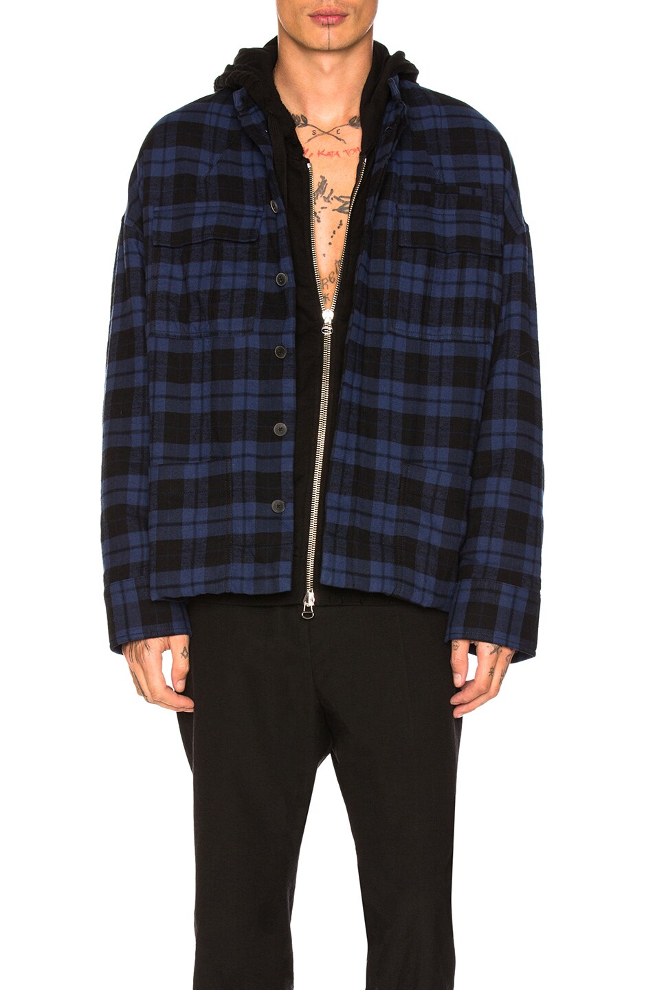 Image 1 of Haider Ackermann Plaid Jacket in Electric