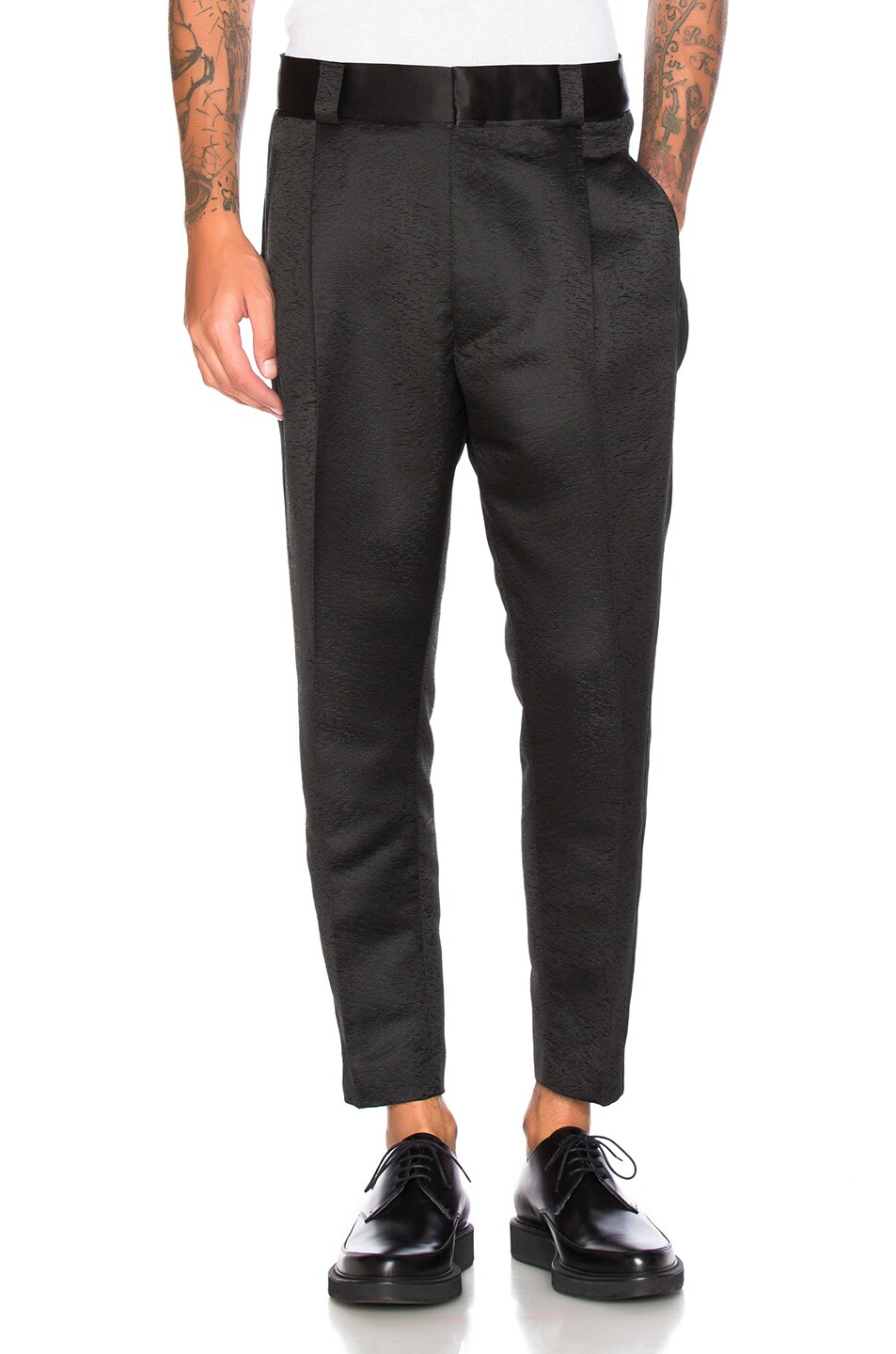 Image 1 of Haider Ackermann Dropped Crotch Trousers in Black