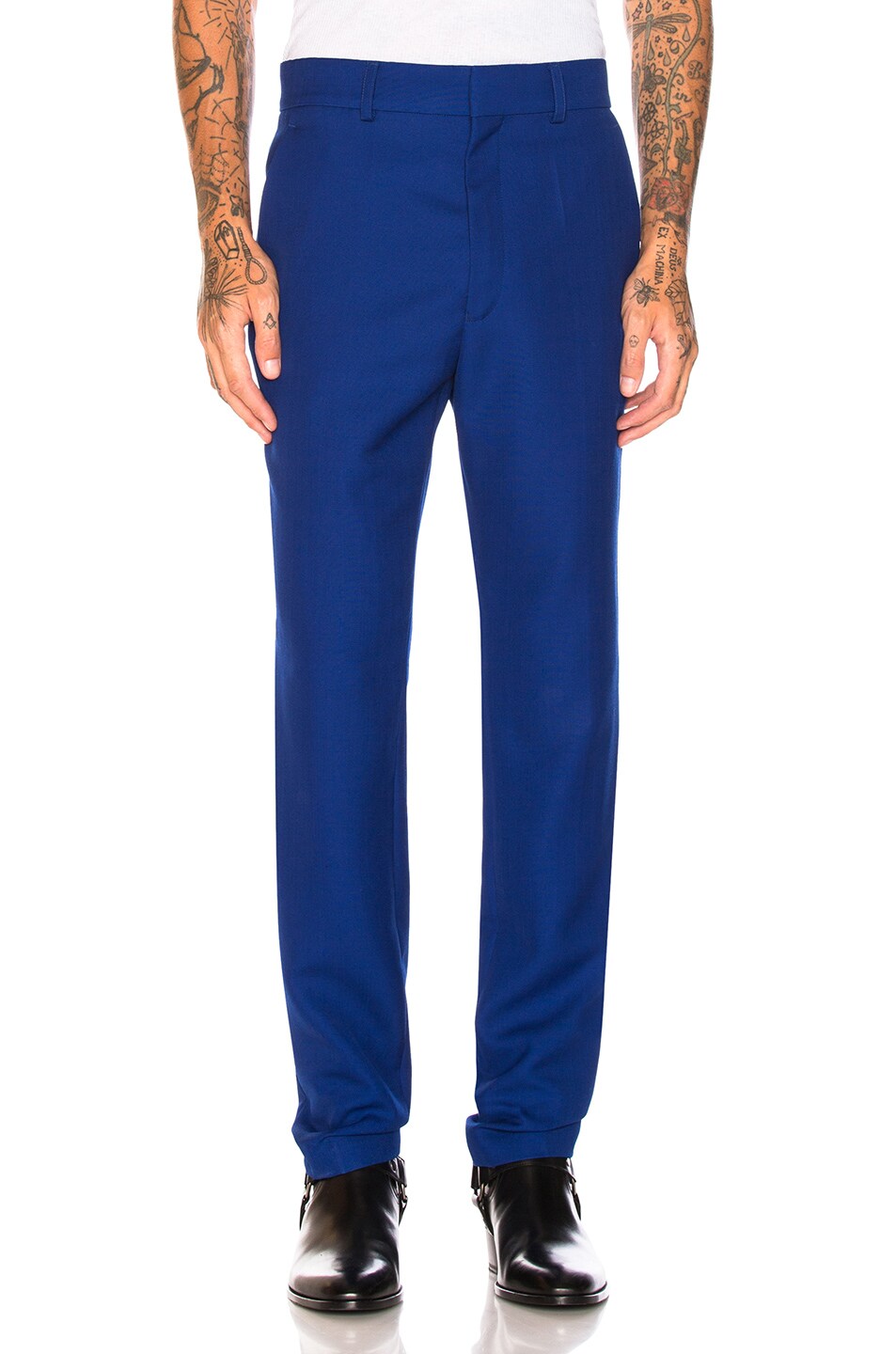 Image 1 of Haider Ackermann Classic Trousers in Blue & Black