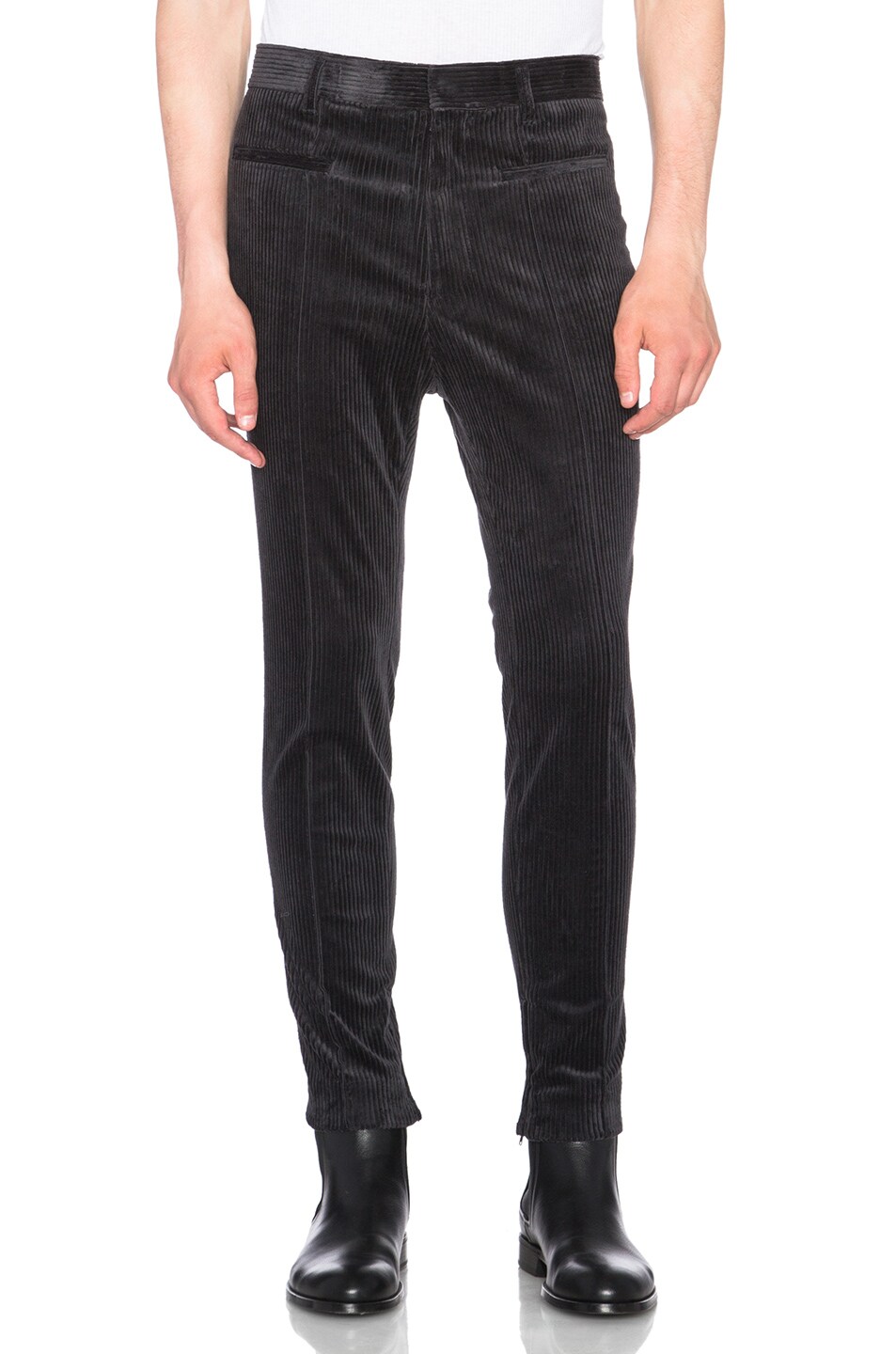 Image 1 of Haider Ackermann Slim Fit Trousers in Conducer Anthracite