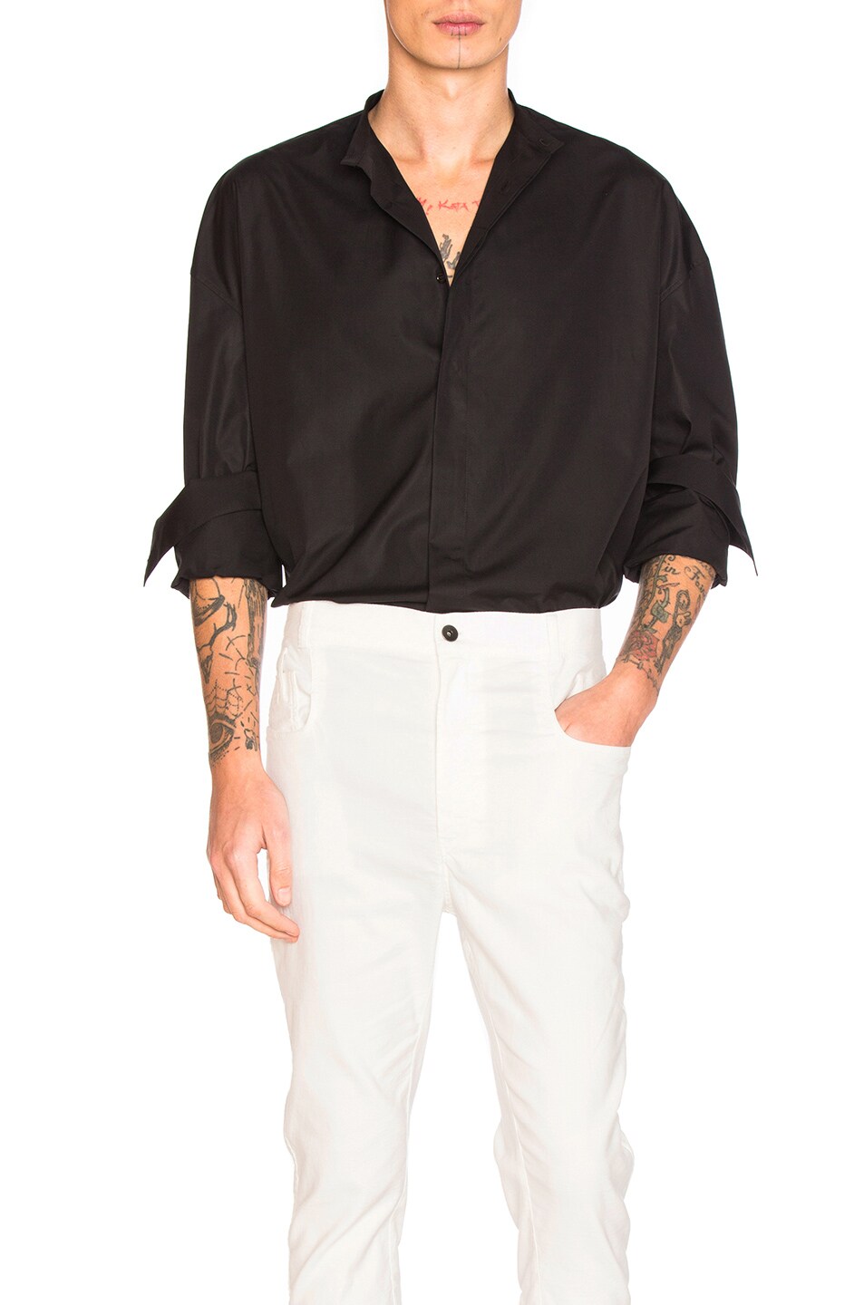 Image 1 of Haider Ackermann Oversized Shirt in Black