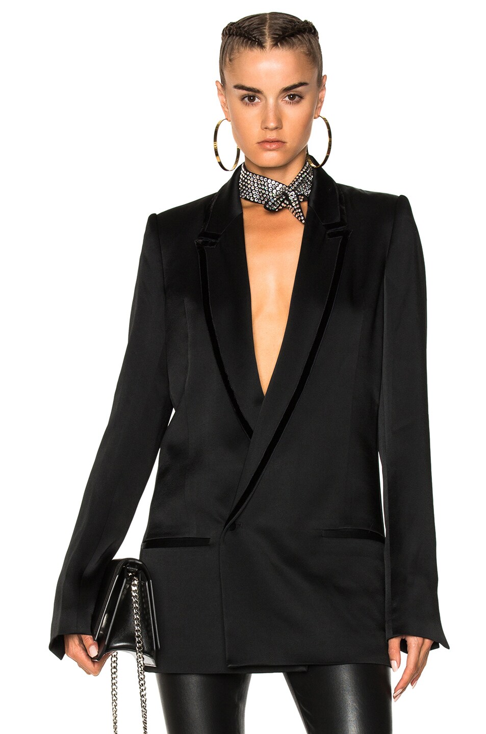 Image 1 of Haider Ackermann Double Breasted Blazer in Black