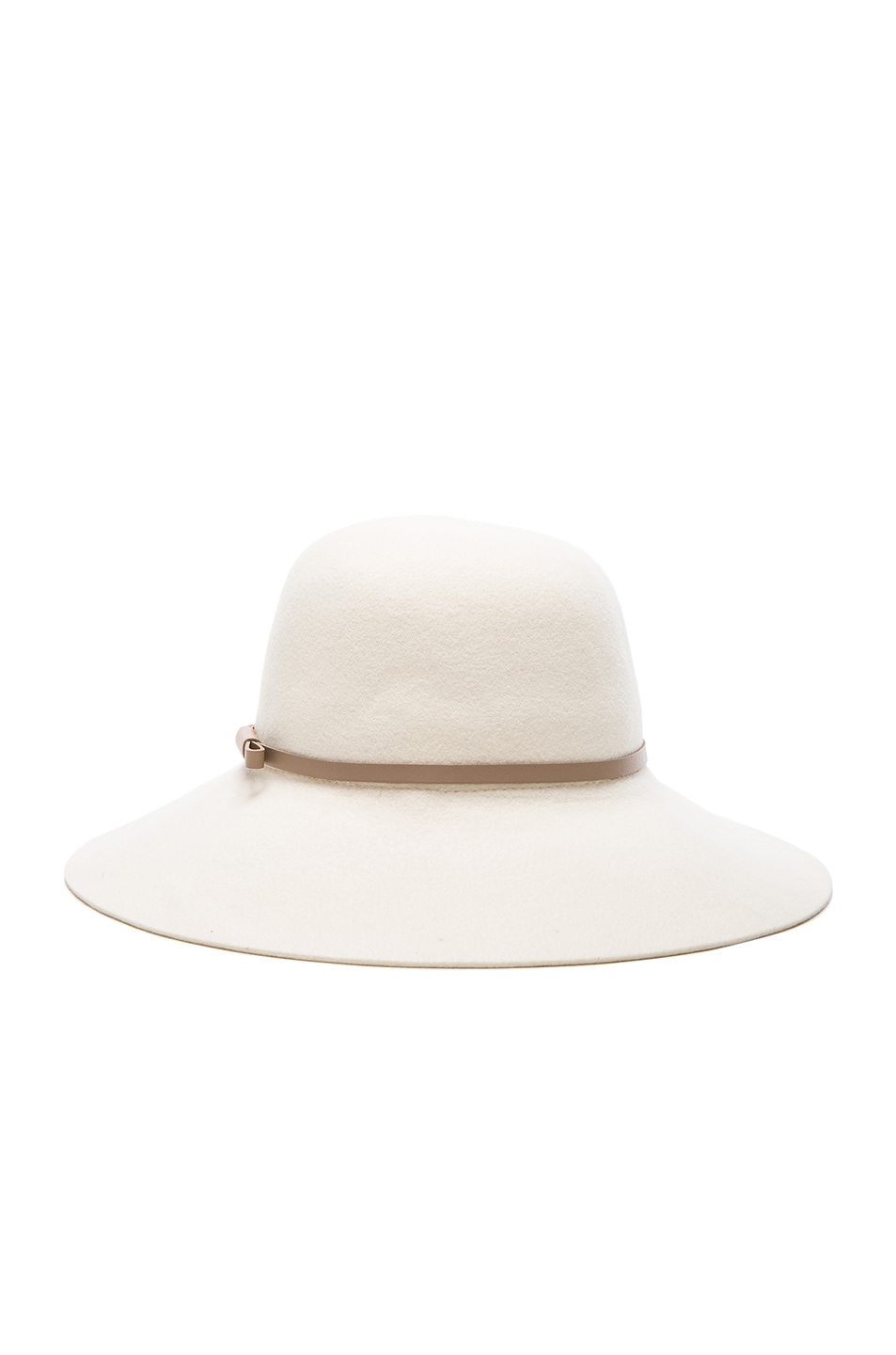 Image 1 of Helen Kaminski Lore Hat in Vanilla & Pebble