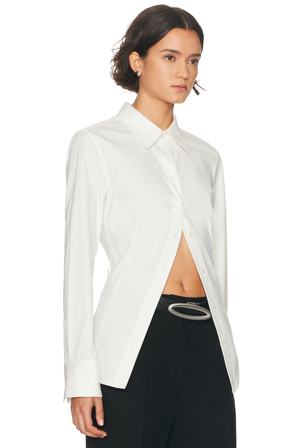 Haelo Cinch Back Shirt In White