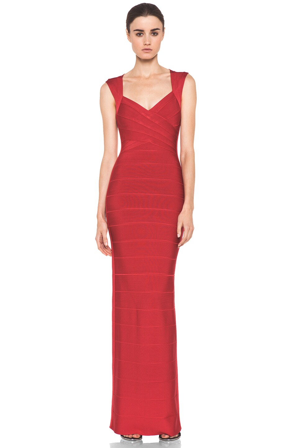 Image 1 of Herve Leger Gown in Red