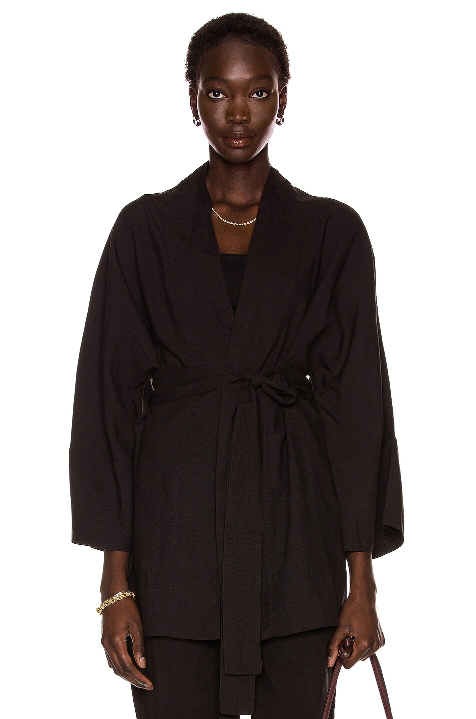 Image 1 of HAIGHT. Lin Kimono in Black