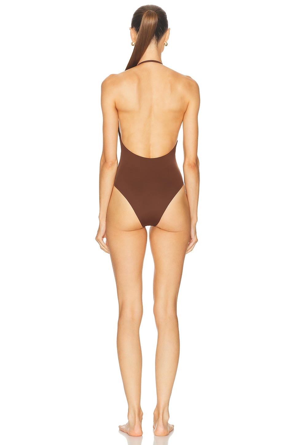 Image 3 of HAIGHT. Poli Swimsuit in Brauna Brown