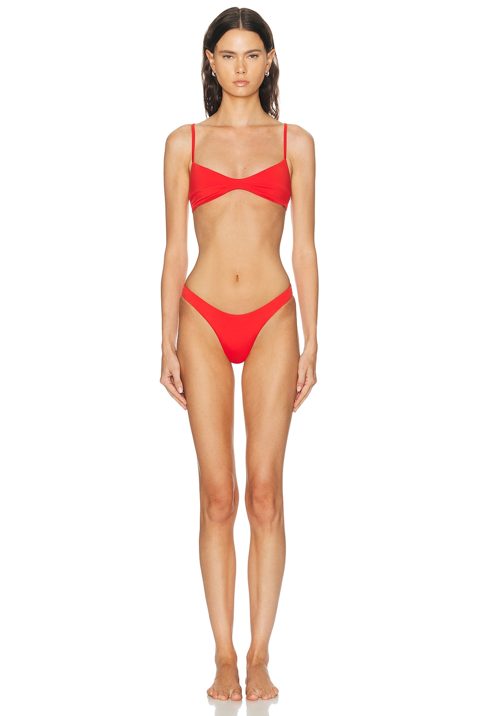 Haight Leila Bikini Bottom In Red