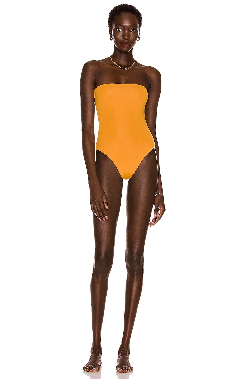 Image 1 of HAIGHT. Alice Swimsuit in Turmeric