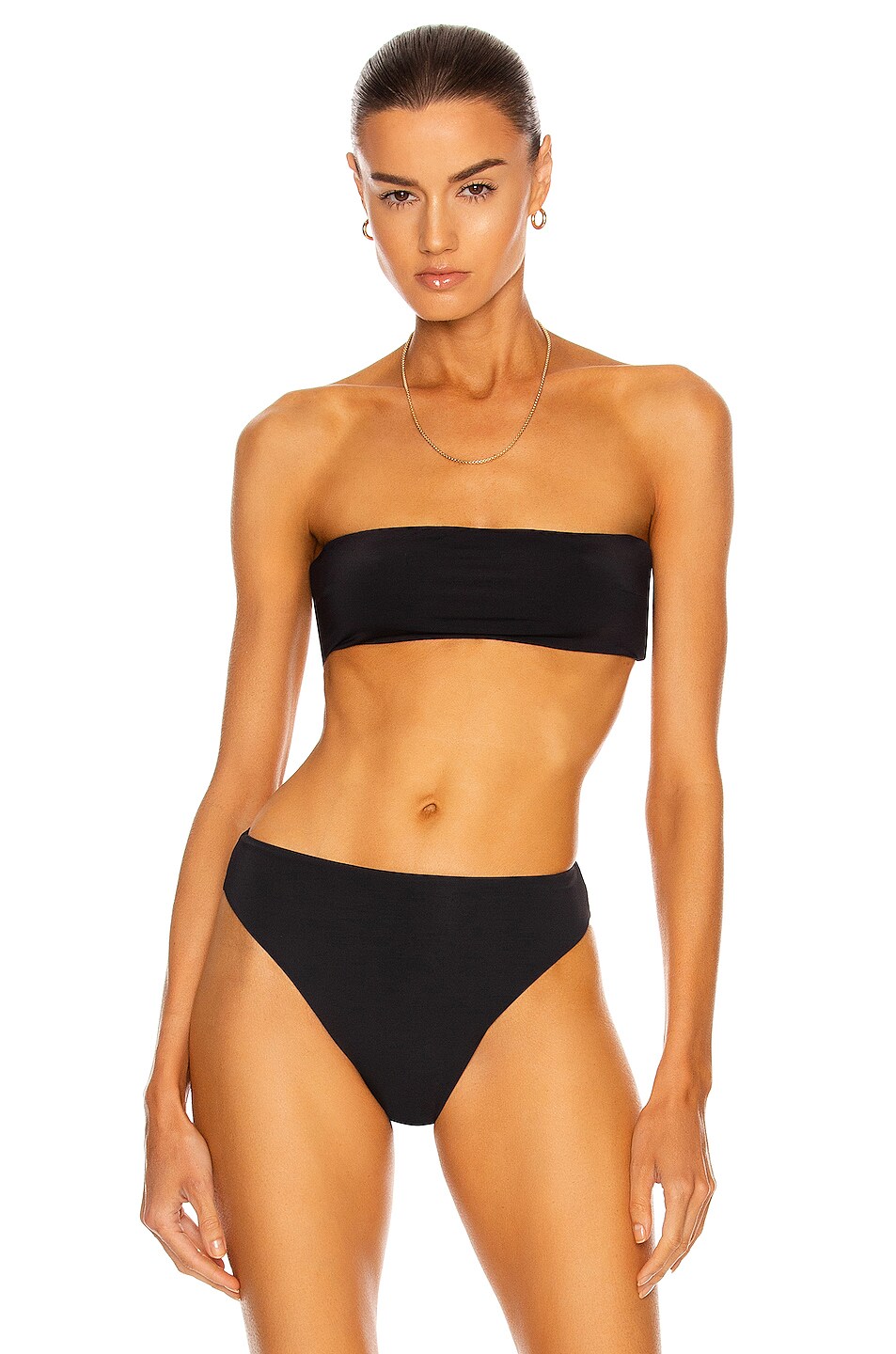 Image 1 of HAIGHT. Marcella Bikini Top in Black