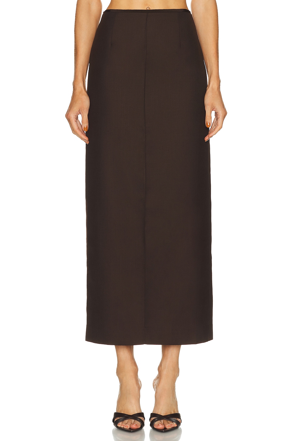 House Of Dagmar Pencil Maxi Skirt In Brown