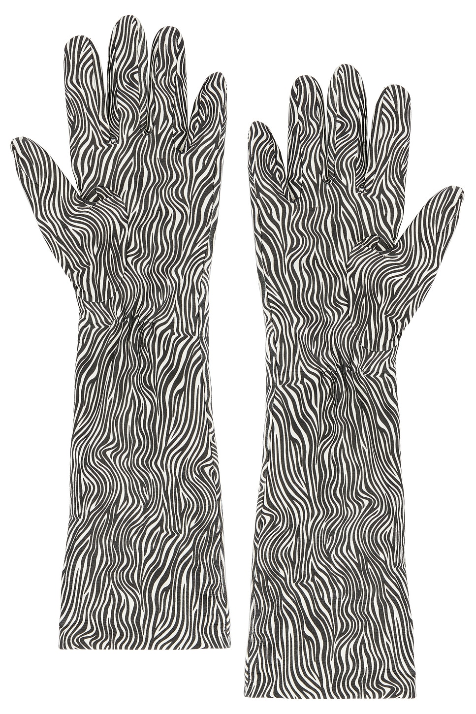 Handsome Stockholm For Fwrd Essential Long Gloves In Gray