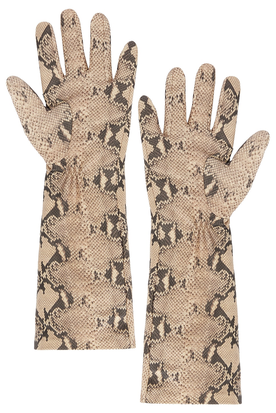 Handsome Stockholm For Fwrd Essential Long Gloves In Brown