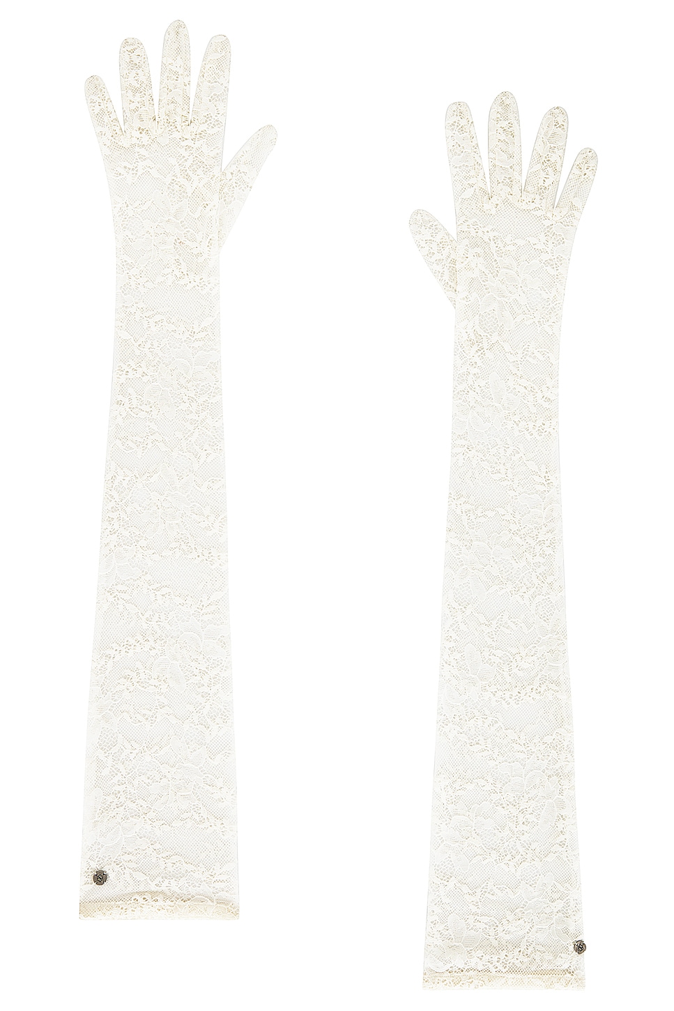 Handsome Stockholm Lace Extra Long Gloves In White