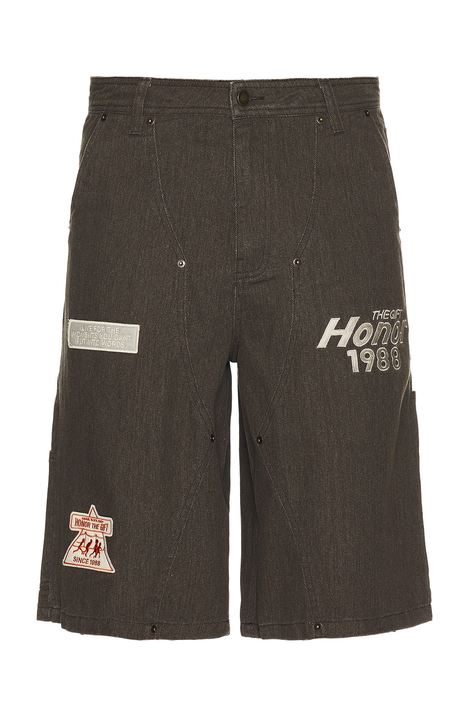 Image 1 of Honor The Gift Twill Carpenter Shorts in Black