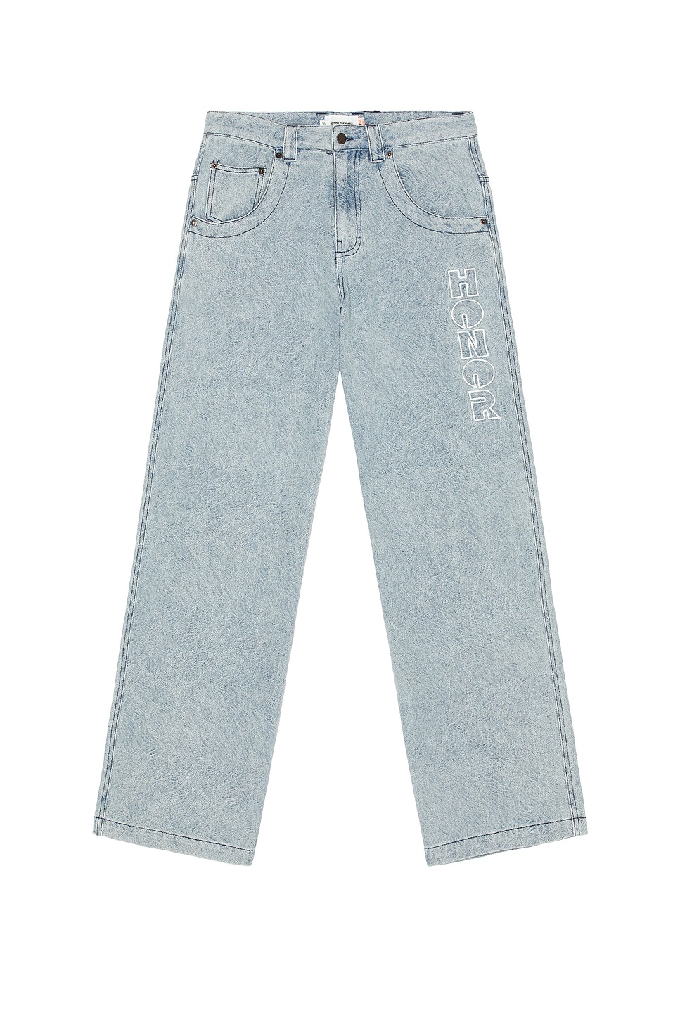 Image 1 of Honor The Gift Indigo Wide Leg Pant in Light Indigo