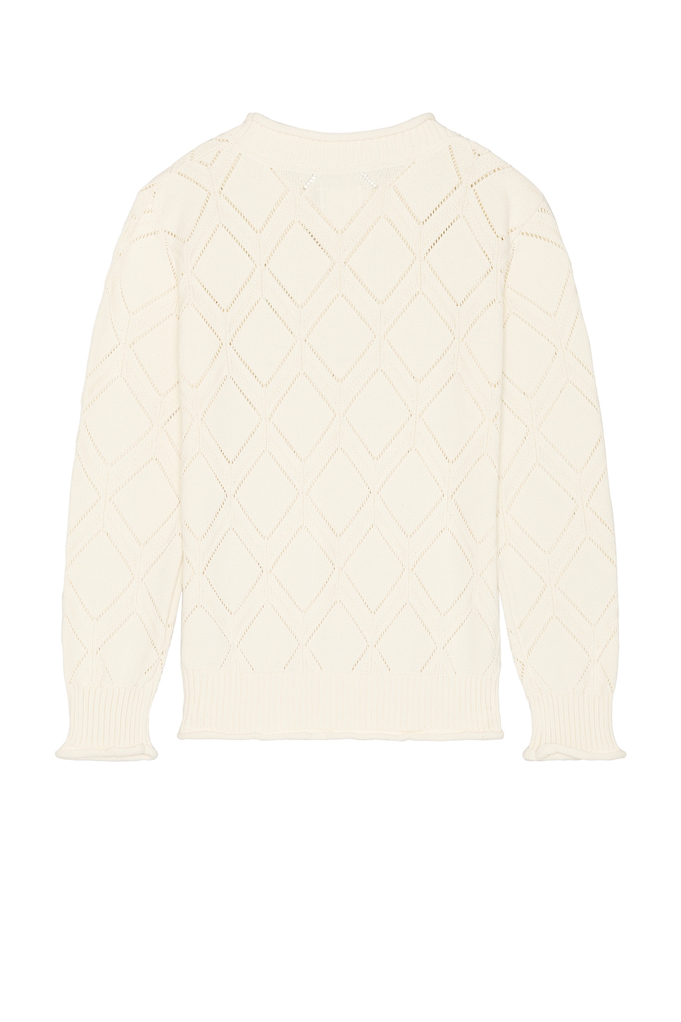 Shop Honor The Gift Diamond Knit Sweater In Cream