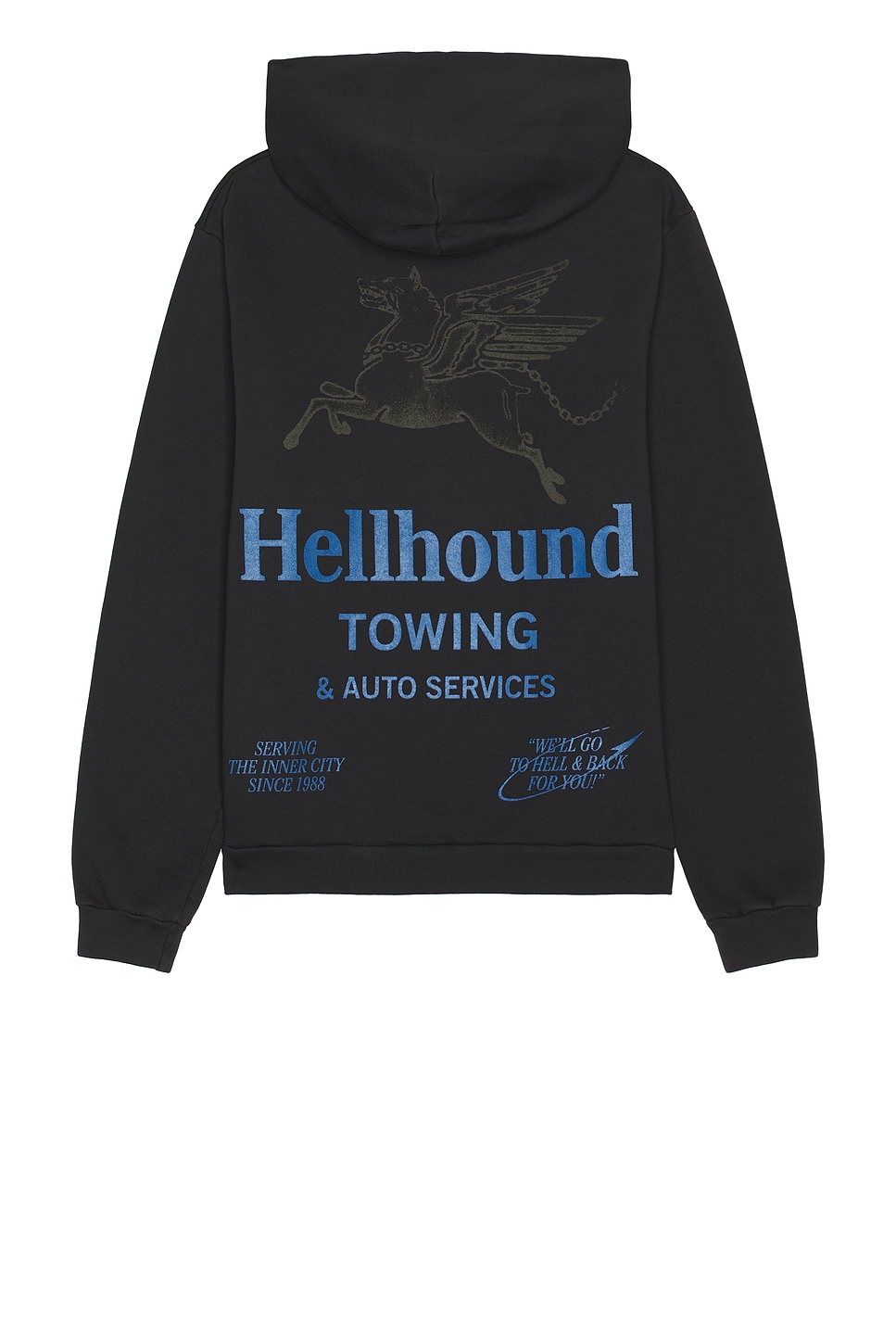 Hellhound Towing Hoodie in Black