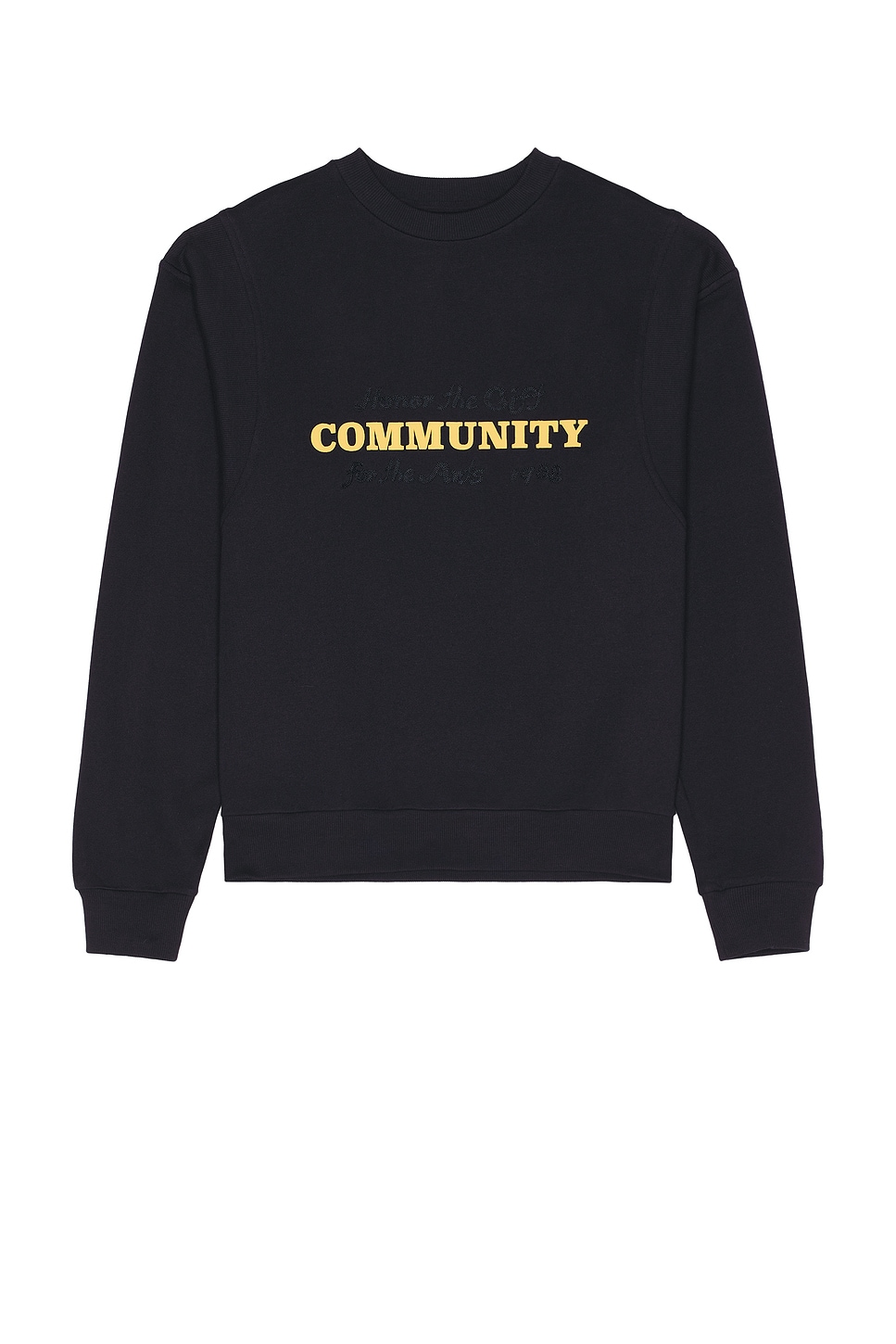 Image 1 of Honor The Gift Track Crew Neck Sweatshirt in Navy
