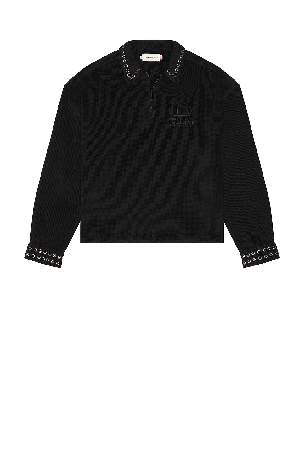Image 1 of Honor The Gift Brushed 1/4 Zip Sweater in Black
