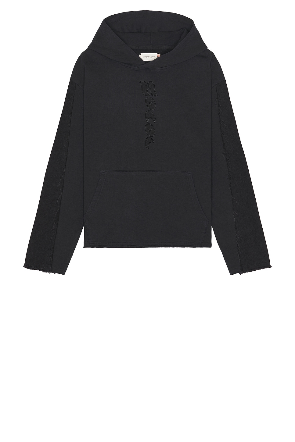 Image 1 of Honor The Gift Denim Hoodie in Black