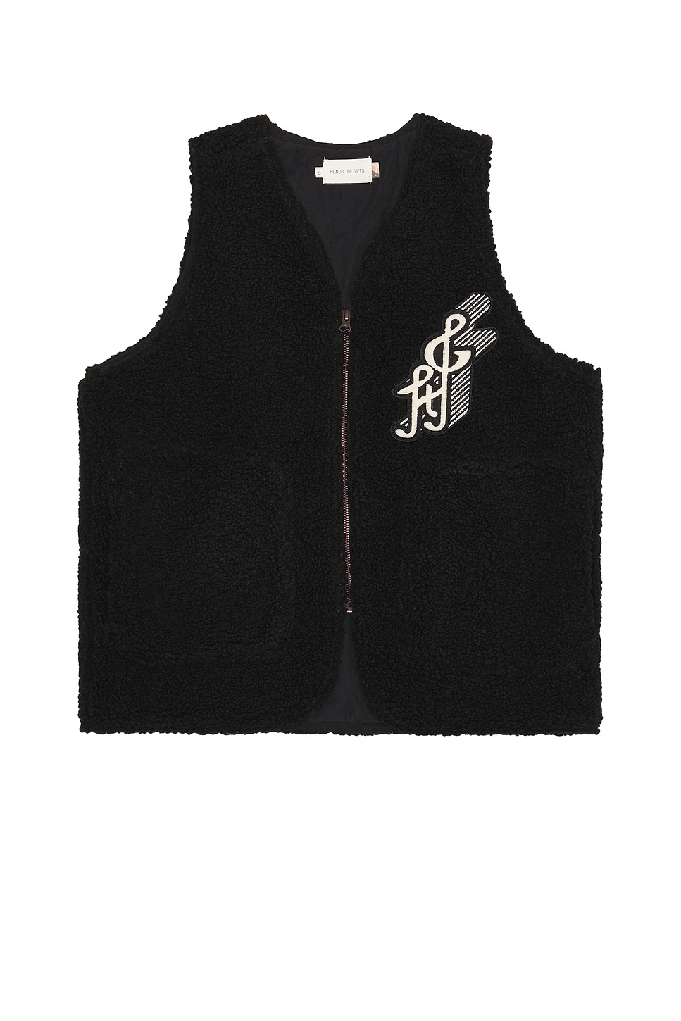 Teddy Notes Vest in Black