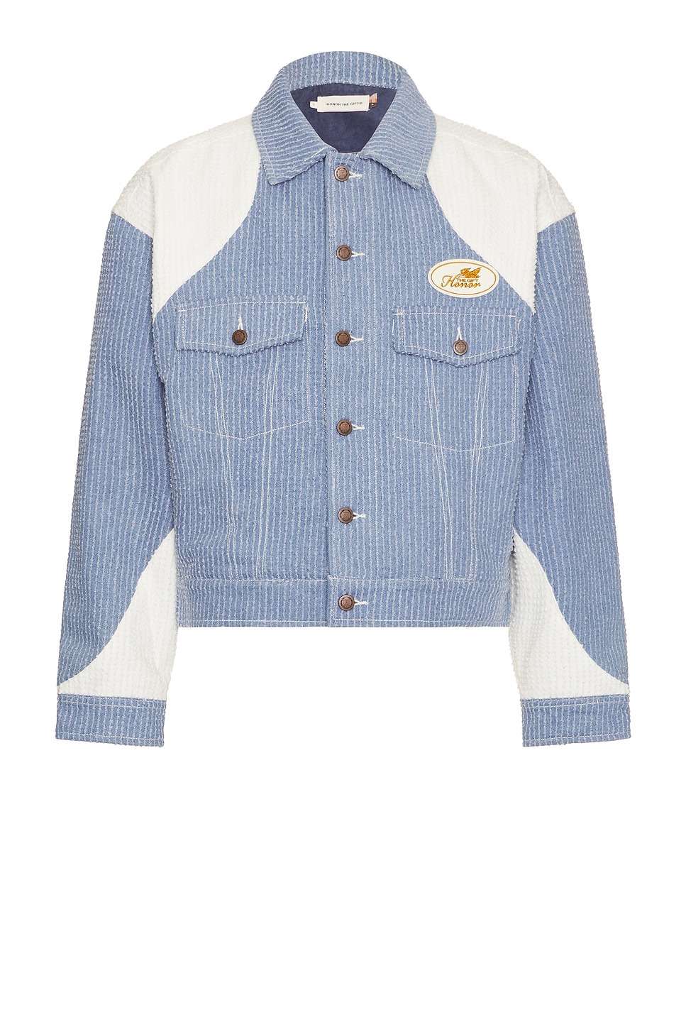 Honor The Gift Color Blocked Trucker Jacket