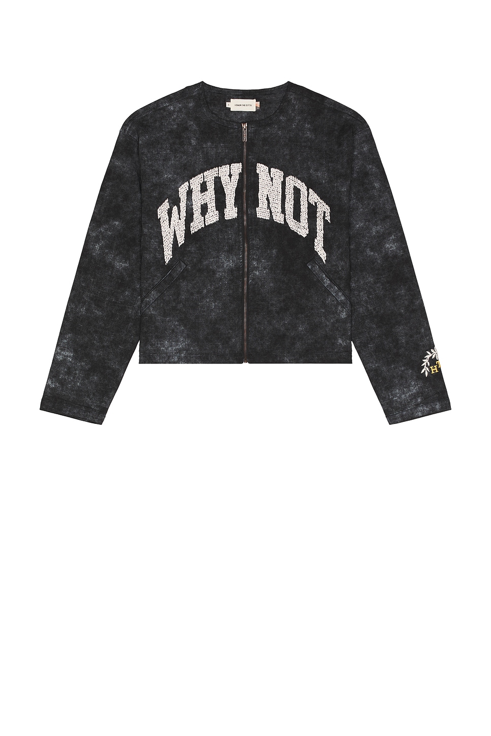 Honor The Gift Twill Washed Jacket In Black