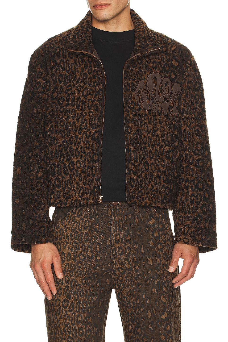 Image 1 of Honor The Gift Cheetah Jacket in Brown