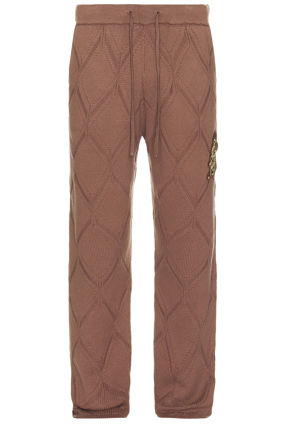 Diamond Knit Pant in Brown